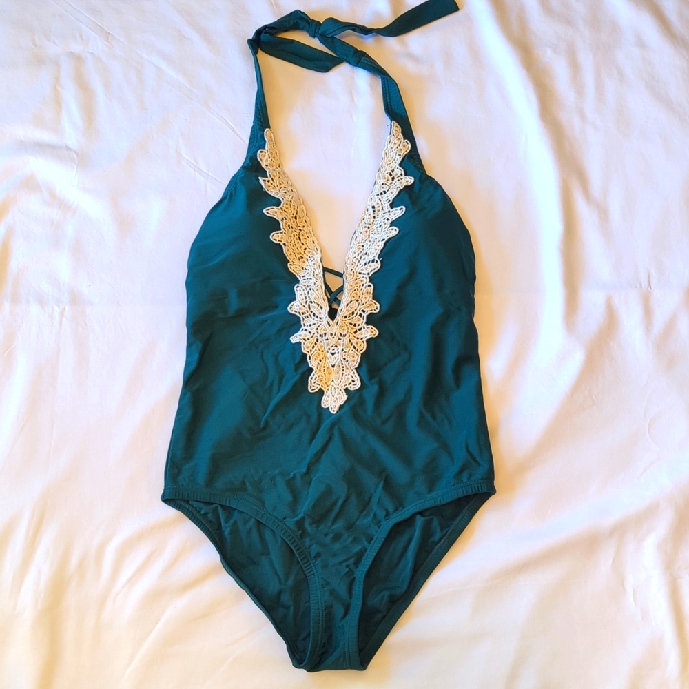 One-piece Swimsuit - Venus Beaded Halter